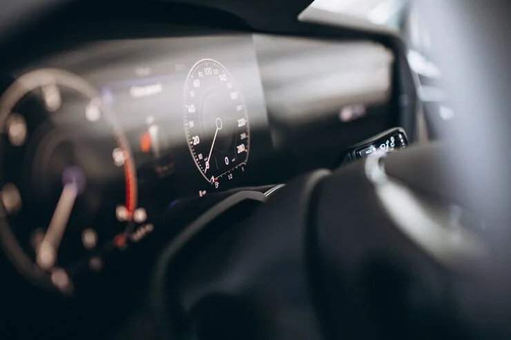 Light and details inside a car
